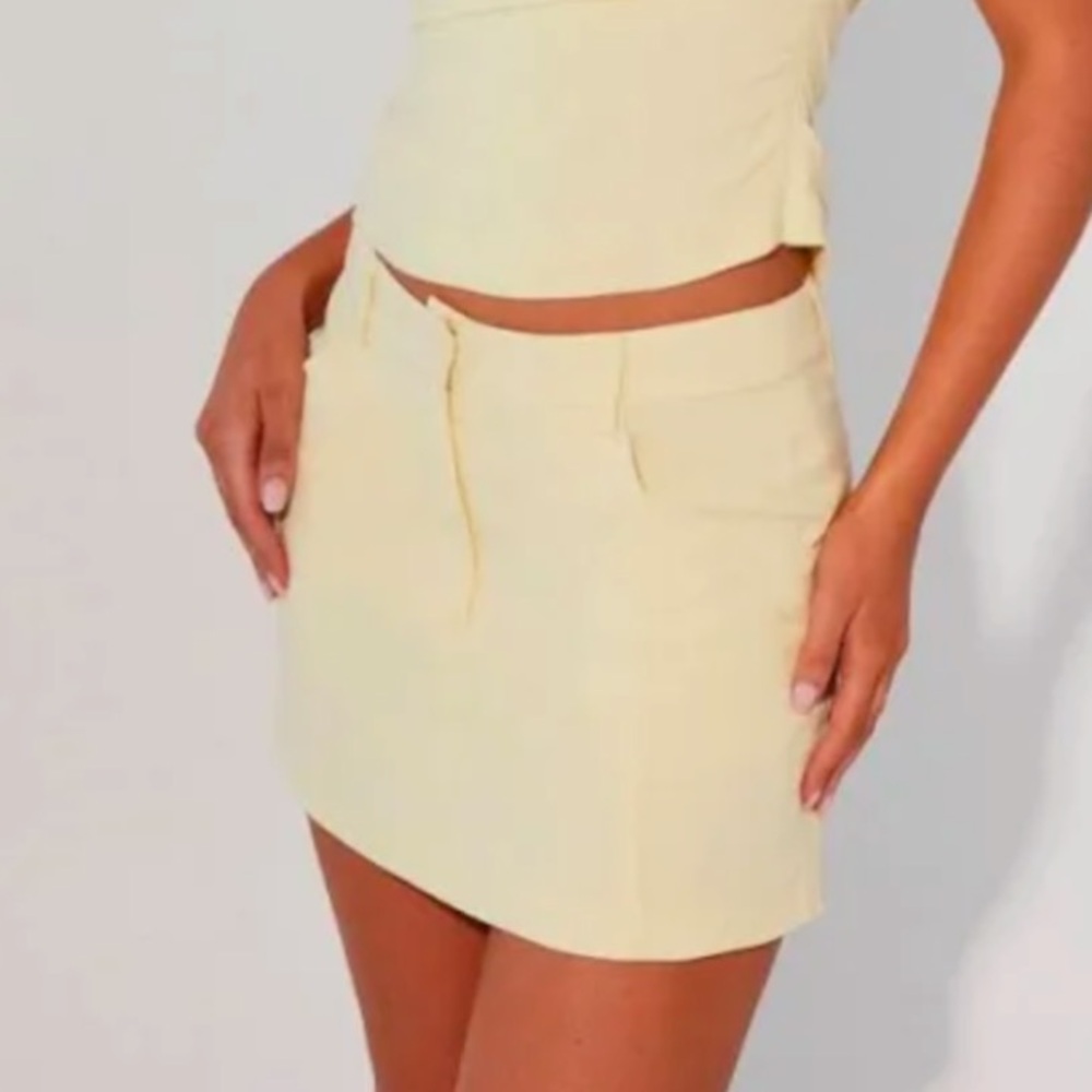Peppermayo Women's Mini Skirt - Light Yellow